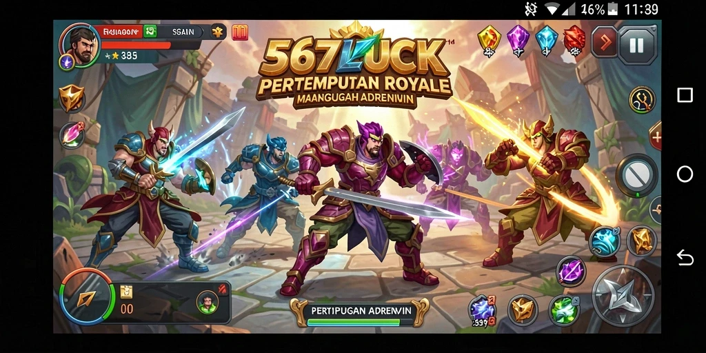 Gameplay seru dalam pertempuran Battle Royale di 567LUCK.