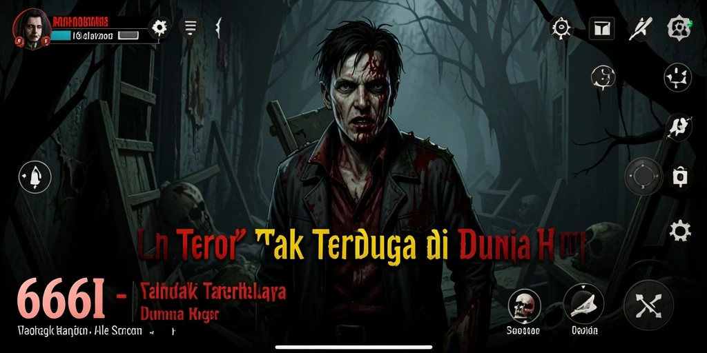 Gameplay <strong>666I</strong> menampilkan suasana horor yang mencekam dan penuh misteri.