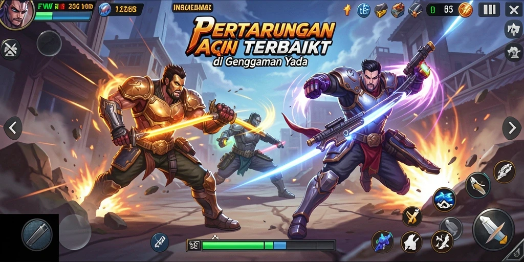 Tampilan aksi seru dalam game FW66 saat bertarung.