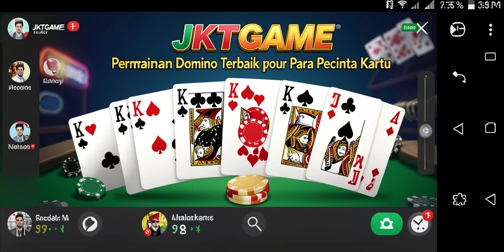 Gameplay seru dari JKTGAME yang menunjukkan pertandingan Domino.