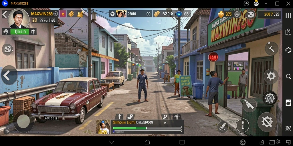 Tangkapan layar MAXWIN288 menunjukkan gameplay simulasi yang menarik dan mendalam.