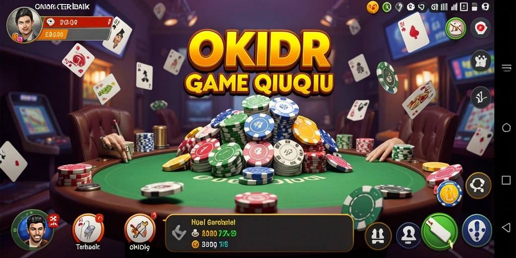 Tampilan gameplay seru dari OKIDR yang menampilkan QiuQiu.