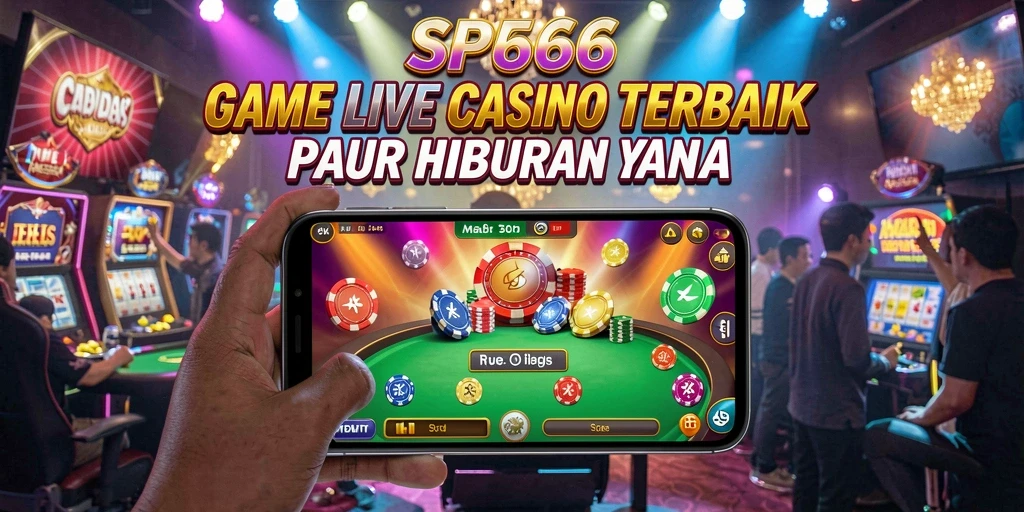 Tampilan menarik gameplay Live Casino SP666 dengan dealer langsung.