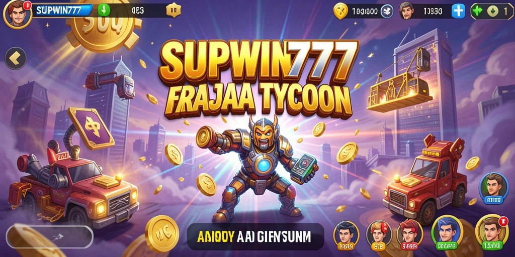 Screenshot gameplay <strong>SUPWIN777</strong> menampilkan momen membangun kerajaan bisnis.